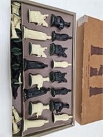 Vintage 1947 Kingsway Chess Set Figures