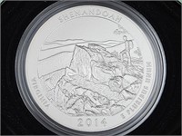 2014  5 OZ UNC Silver Coin Shenandoah