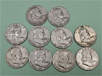 10-1953 Silver Half Dollar Coins