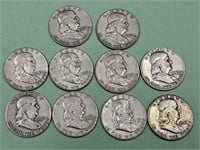 10-1957 Silver Half Dollar Coins