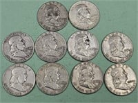 10-1960 Silver Half Dollar Coins