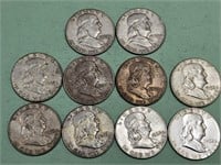 10-1962 Silver Half Dollar Coins