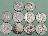 10-1963 Silver Half Dollar Coins