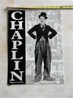 Charlie Chaplin metal sign