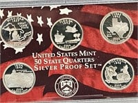 2004 US Mint Silver Quarters Proof Coin Set