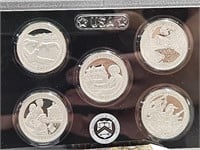 2017 US Mint Silver Quarters Proof Coin Set