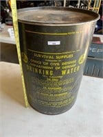 Dept of Civil Defense 17 1/2 Gallon Water Can