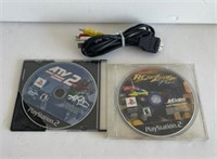 2- PS2 Games and cord