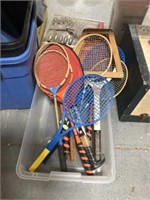 BADMINTON AND TENNIS RACQUETS