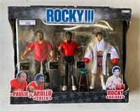 Rocky 3 Action Figures-Rocky, Appolo & Paulie