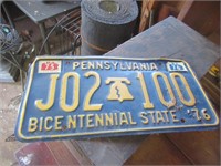 Bicentennial License Plate