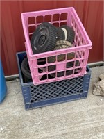 Two Crates of Lawn Mower Tires PU ONLY
