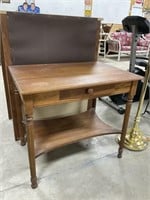 32x28x22 Oak Library Table PU ONLY