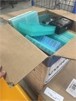 BOX OF PLASTIC CASES
