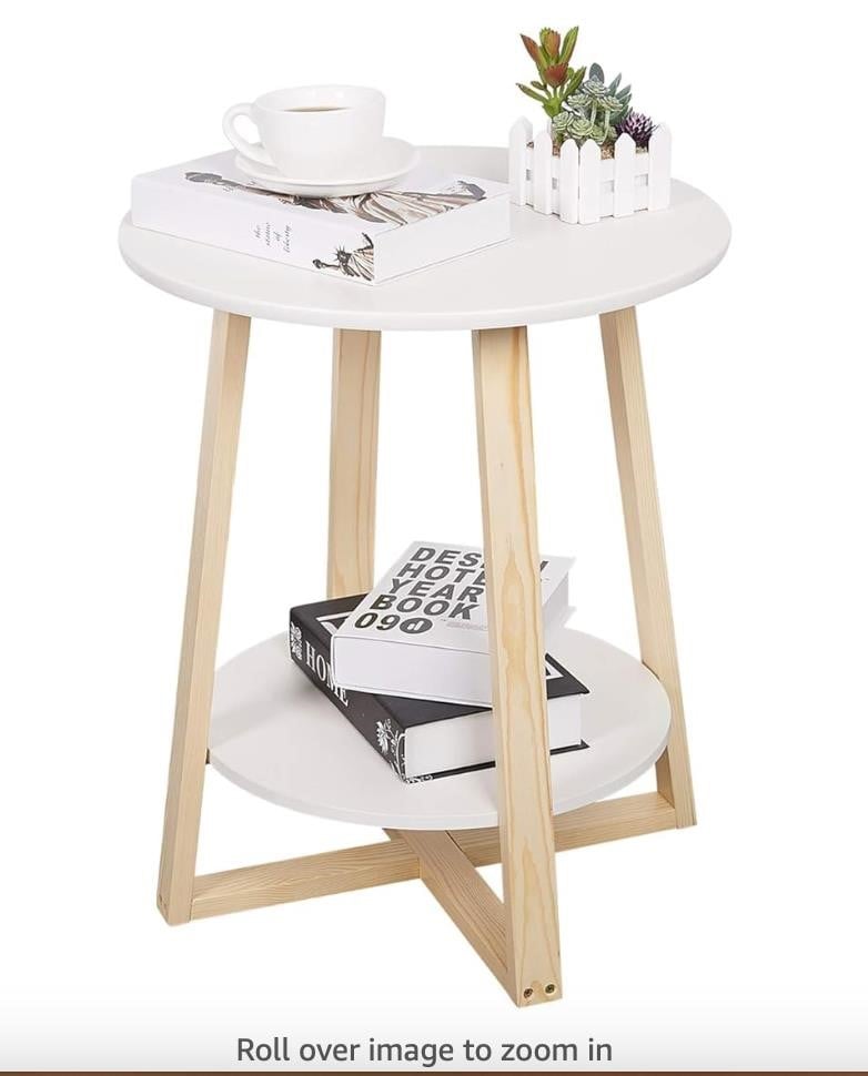 NXN-HOME Round Side Table 2 Tier (LARGE)