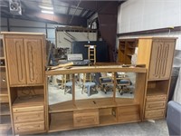 KING SIZE HEADBOARD AND 2 SIDE CABINETS