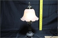 Accent Lamp with Satin Glass Shade