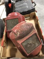 PAIR OF WELDING HELMETS