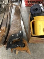 STACK OF HAND SAWS