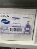 12 BOTTLE CASE OF LAVENDAR HAND SOAP