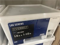 2000 1/4"X1 1/2" LAG SCREWS