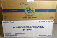 2 Cases Kraft Roll Towels