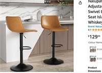 Nalupatio Bar Stools Set of 2 Adjustable Counter