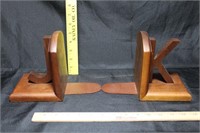 Wood Book Ends