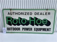 Roto-Hoe Power Equipment Sign - 2 Sided