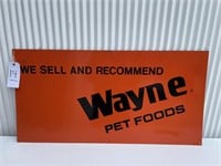 Wayne Pet Foods Sign 2ft x 18in