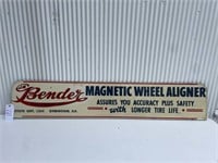 Magnetic Wheel Aligner Sign