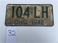 License Plate Ohio 42