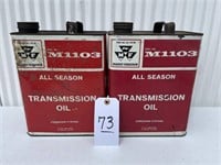 2 MF Transmission Oil Cans