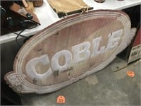 Coble Metal Sign / Ice Cream Sign