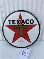 Porcelain Texaco Sign 1ft. by 1ft.