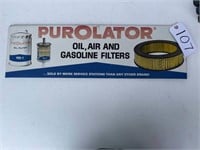 Purolator Filters Sign 25in. by 7.5in.