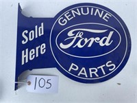 Ford Parts Fence Post Sign - 2 Sided