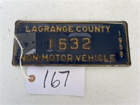 License Plate Lagrange 1632
