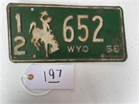 License Plate WYO 66