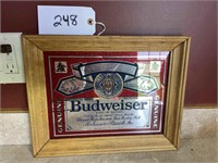Mirrored Budweiser Beer Sign
