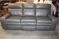 Gray Double Reclining Sofa Couch