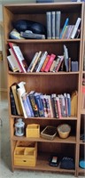 5 Shelf Brown Book Case, Contents Not Included