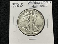 1942S Walking Liberty Half Dollar