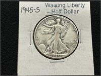 1945S Walking Liberty Half Dollar