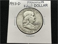 1953D Franklin Half Dollar