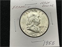 1955 Franklin Half Dollar
