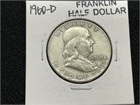 1960D Franklin Half Dollar