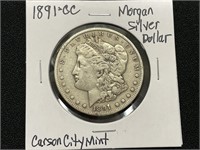 1891CC Morgan Dollar