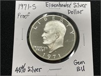 1971S Eisenhower Silver Dollar Proof