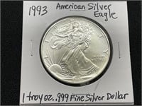 1993 American Eagle Silver Dollar